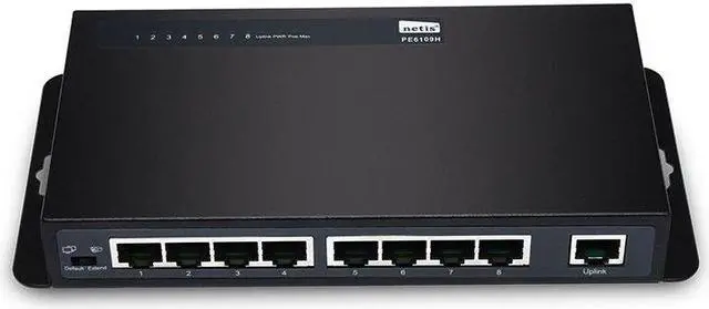Alt view image 3 of 4 - Netis PE6109H 9 Port Fast Ethernet PoE Switch/ 4 Port PoE/ 802.3at/af