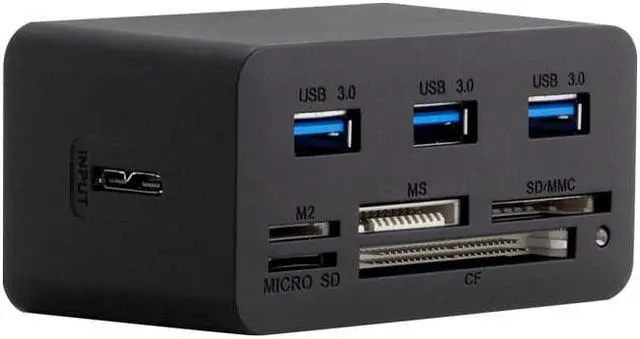Alt view image 5 of 8 - Kingwin KWCR-801U3 SuperSpeed USB 3.0 Mini Combo Card Reader