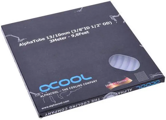 Alt view image 3 of 7 - Alphacool Alphatube HF Tubing 10mm ID, 13mm OD (3/8" ID, 1/2" OD), 3 meter, Clear