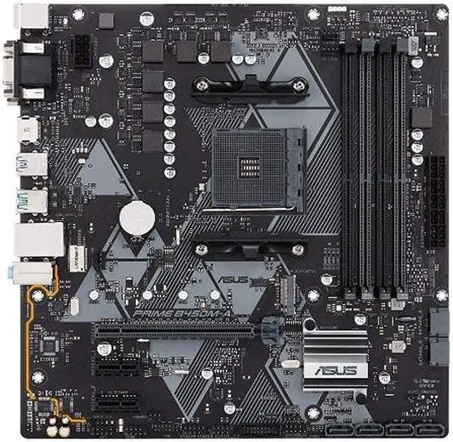 Alt view image 3 of 12 - ASUS PRIME B450M-A AM4 AMD B450 USB 3.1 HDMI Micro ATX AMD Motherboard