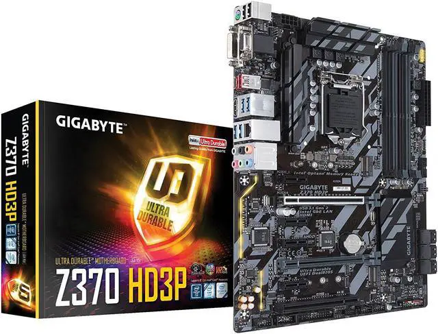 Main image of GIGABYTE Z370 HD3P (rev. 1.0) LGA1151 (300 Series) Intel HDMI SATA 6Gb/s USB 3.1 ATX Motherboard