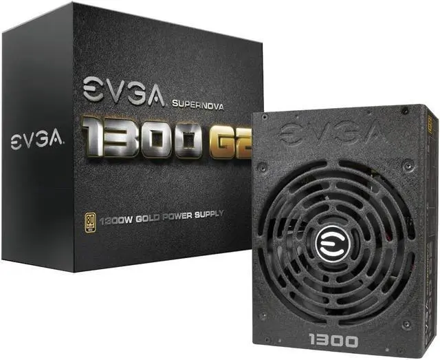 Main image of EVGA SuperNOVA 1300 G2 80+ GOLD, 1300W Fully Modular SLI and Crossfire Ready 10 Year Warranty Power Supply 120-G2