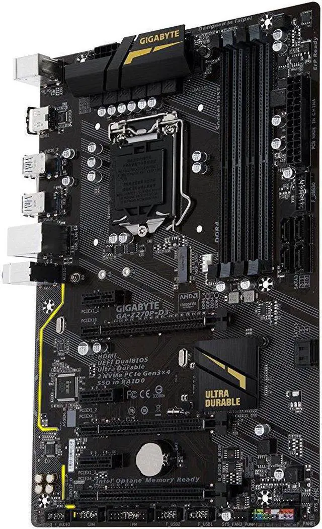 Alt view image 2 of 5 - GIGABYTE GA-Z270P-D3 LGA1151 Intel Z270 2-Way Crossfire ATX DDR4 Motherboard