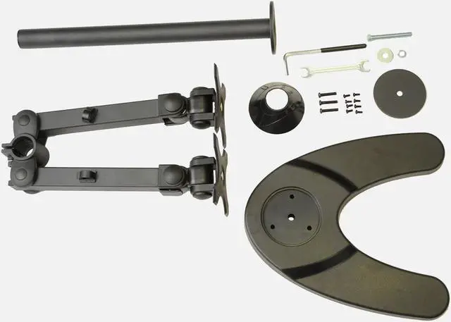 Alt view image 6 of 6 - Dual Freestanding Monitor Stand Holds Monitors up to 24" - Standard Vesa Mount