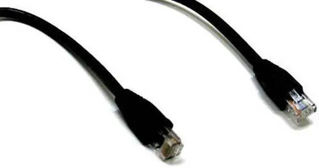 Alt view image 2 of 2 - BattleBorn 1 Foot Cat5e Cat5 Network Ethernet RJ45 UTP LAN Cable Cord - Black