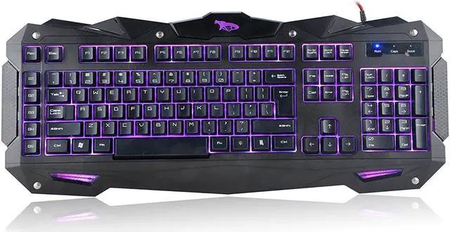 Alt view image 12 of 20 - IMICRO IM-KBCOBV8 iMicro Cobra IM-KBCOBV8 110-Key Wired USB LED Backlit Gaming Keyboard (Black)