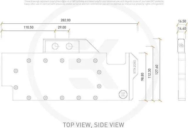 Alt view image 4 of 12 - EK-Vector RTX 2080 RGB - Nickel + Acetal
