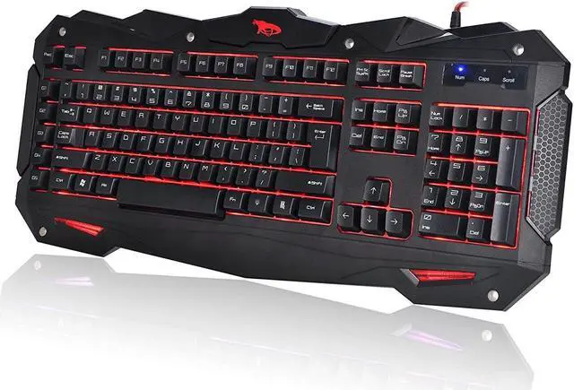 Alt view image 15 of 20 - IMICRO IM-KBCOBV8 iMicro Cobra IM-KBCOBV8 110-Key Wired USB LED Backlit Gaming Keyboard (Black)