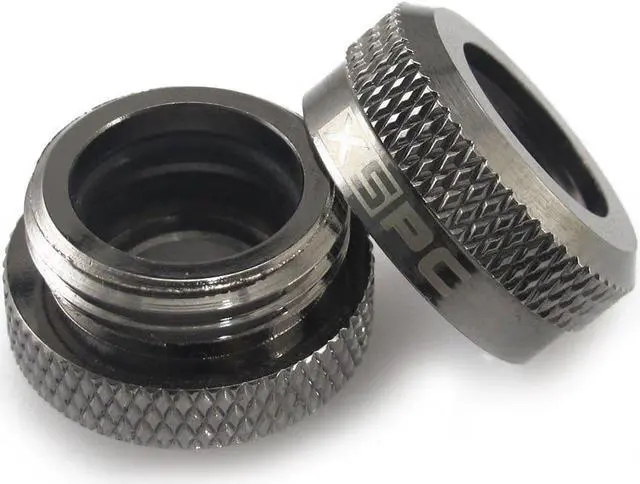 Alt view image 11 of 12 - XSPC G1/4" to 10mm ID, 14mm OD Rigid Tubing Fitting, Black Chrome, 8-pack