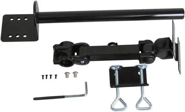 Alt view image 7 of 7 - MonMount Articulating Single LCD TV Monitor Mounting Arm Extension with C-clamp