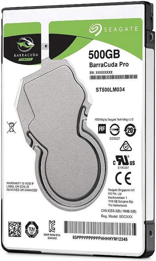 Alt view image 3 of 10 - Seagate 500GB Barracuda Pro SATA 6Gb/s 128MB Cache 2.5-Inch Internal Hard Drive (ST500LM034)