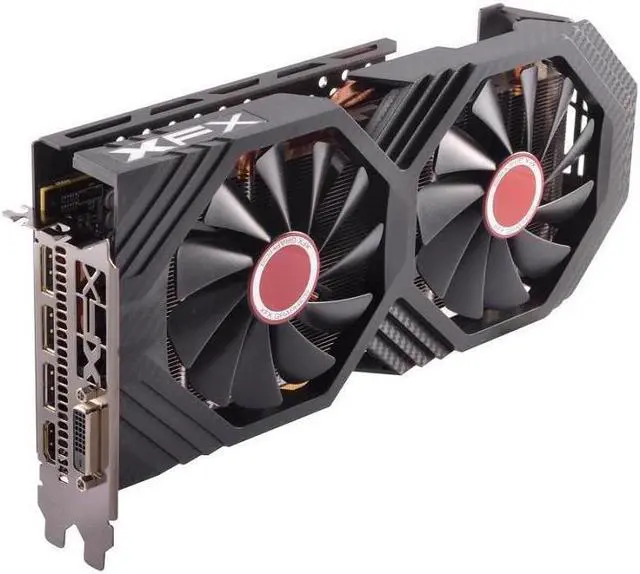 Alt view image 6 of 9 - XFX GTS Black Edition RX 580 8GB OC+ 1425MHz RX-580P8DBD6 DDR5 3xDP HDMI DVI With XFX Custom Backplate