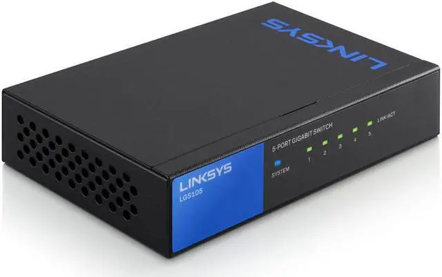 Alt view image 17 of 20 - LINKSYS LGS105 5-Port Business Desktop Gigabit Switch