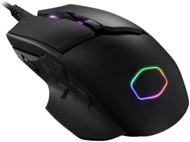 Alt view image 6 of 17 - Cooler Master MM830 Gaming Mouse with 24, 000 DPI Sensor, Hidden D-Pad Buttons, 4-Zone RGB, and Precision Wheel