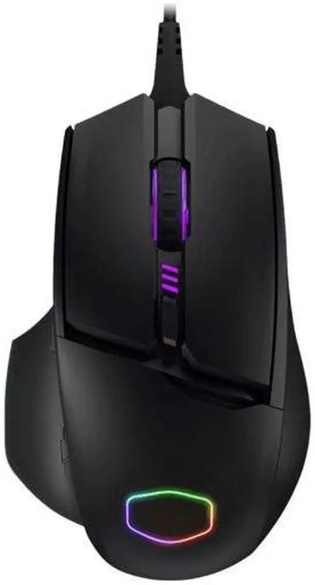 Alt view image 5 of 17 - Cooler Master MM830 Gaming Mouse with 24, 000 DPI Sensor, Hidden D-Pad Buttons, 4-Zone RGB, and Precision Wheel