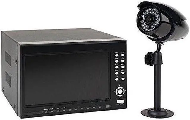 Alt view image 5 of 16 - First Alert Hs-4700-s 4 Wired Security Camera Recording System With 7 in. Lcd Display & Built-in Dvr
