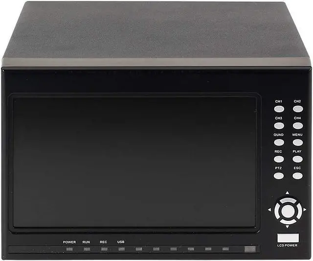 Alt view image 7 of 16 - First Alert Hs-4700-s 4 Wired Security Camera Recording System With 7 in. Lcd Display & Built-in Dvr