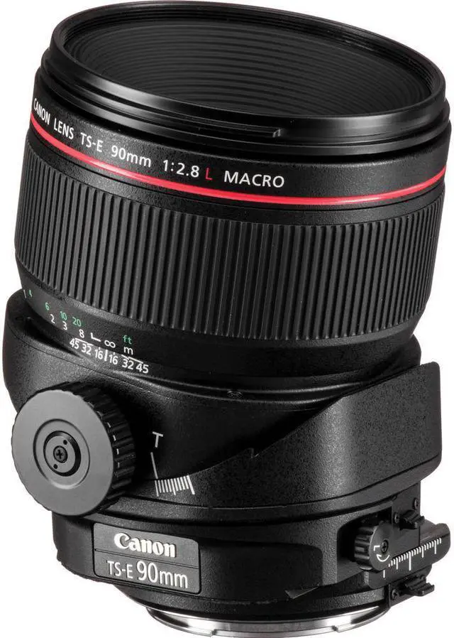 Alt view image 3 of 4 - Canon TS-E 90mm f/2.8L Macro Tilt-Shift Lens  with BONUS Bundle | Memory | Backpack | Monopod | Cleaning Kit | Intl Model