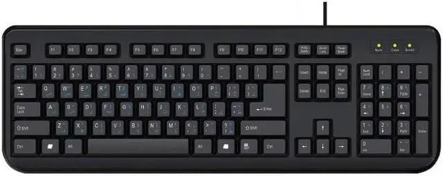 Alt view image 4 of 9 - ILG Arabic and English Bilingual Keyboard, Black