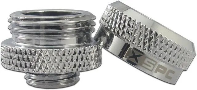 Alt view image 10 of 14 - XSPC G1/4" to 10mm ID, 14mm OD Rigid Tubing Fitting, Chrome, 6-pack