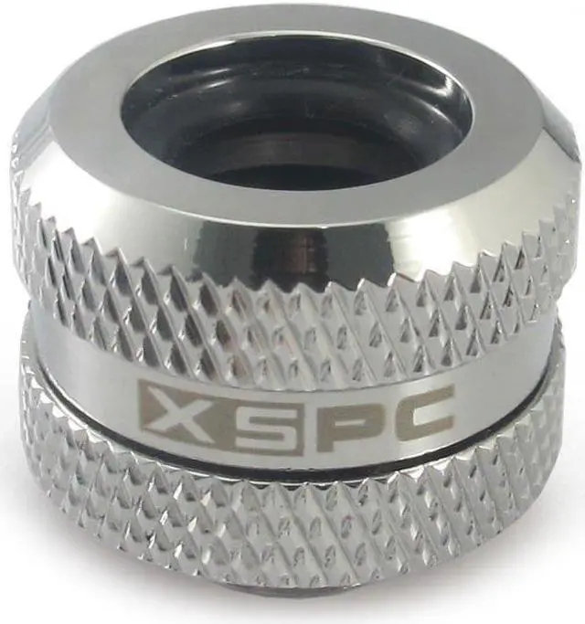 Alt view image 9 of 14 - XSPC G1/4" to 10mm ID, 14mm OD Rigid Tubing Fitting, Chrome, 6-pack