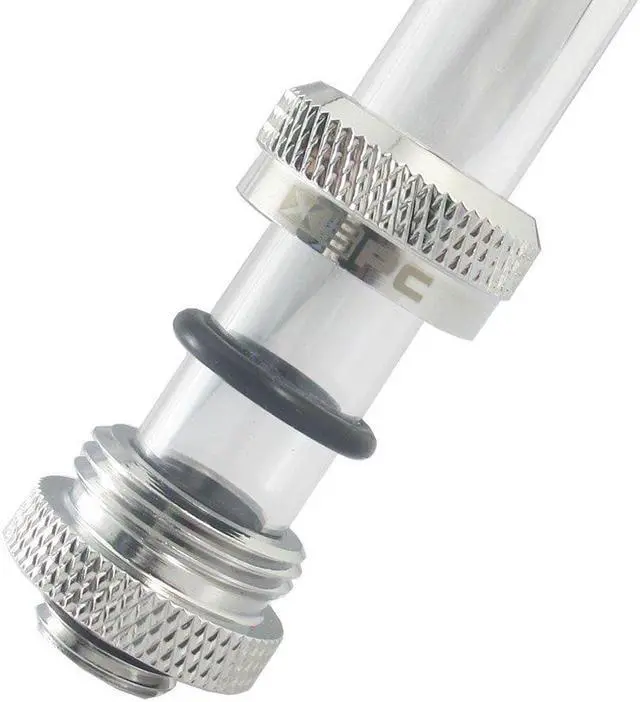 Alt view image 12 of 14 - XSPC G1/4" to 10mm ID, 14mm OD Rigid Tubing Fitting, Chrome, 6-pack