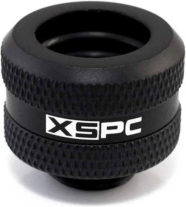 Alt view image 9 of 14 - XSPC G1/4" to 10mm ID, 14mm OD Rigid Tubing Fitting, Matte Black, 12-pack