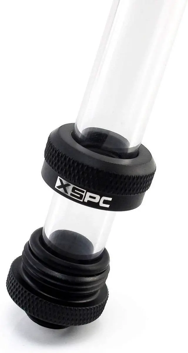 Alt view image 14 of 14 - XSPC G1/4" to 10mm ID, 14mm OD Rigid Tubing Fitting, Matte Black, 6-pack