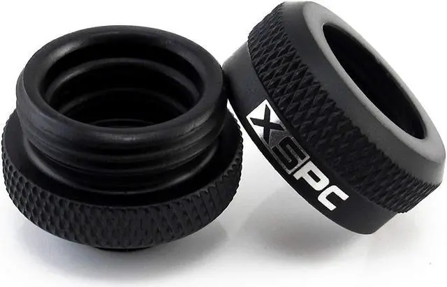 Alt view image 11 of 14 - XSPC G1/4" to 10mm ID, 14mm OD Rigid Tubing Fitting, Matte Black, 12-pack