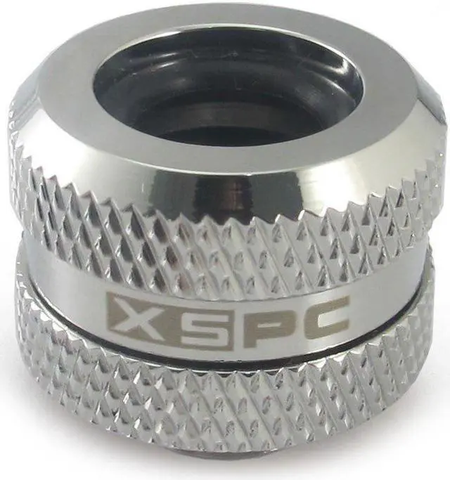 Alt view image 9 of 14 - XSPC G1/4" to 10mm ID, 14mm OD Rigid Tubing Fitting, Chrome, 12-pack