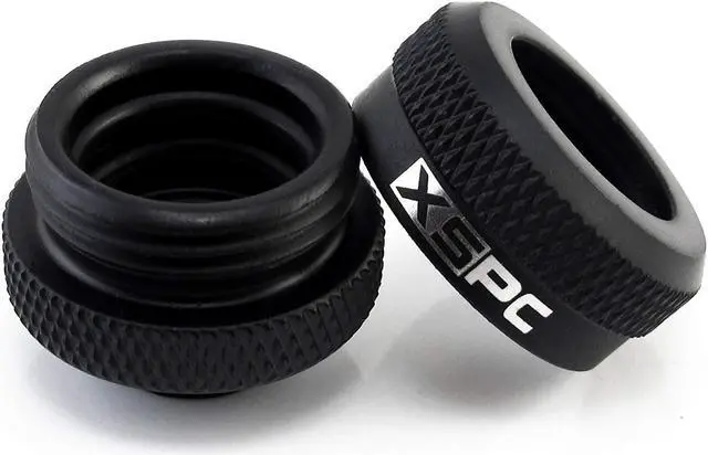 Alt view image 11 of 14 - XSPC G1/4" to 10mm ID, 14mm OD Rigid Tubing Fitting, Matte Black, 6-pack