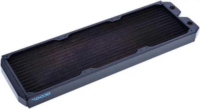 Alt view image 9 of 14 - Alphacool NexXxos ST30 Full Copper Radiator 420, 140mm x 3, Triple Fan, Black