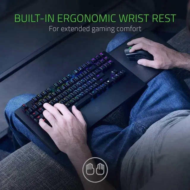 Alt view image 11 of 18 - Razer Turret Wireless Mechanical Gaming Keyboard & Mouse Combo for PC & Xbox One: Chroma RGB/Dynamic Lighting - Retractable Magnetic Mouse Mat - 40hr Battery