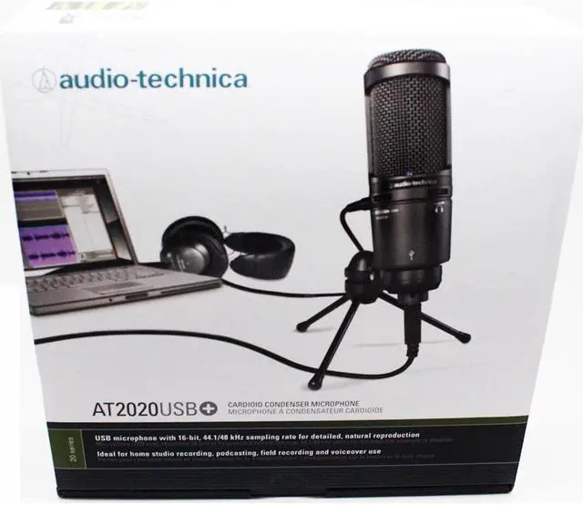 Alt view image 4 of 20 - Audio-Technica AT2020USB+ Cardioid Condenser USB Microphone