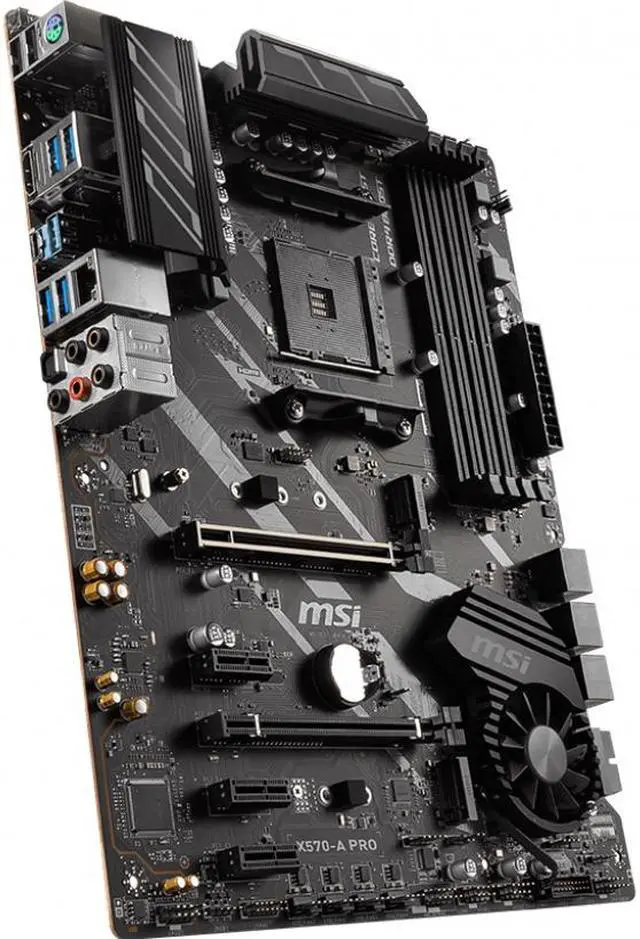Alt view image 2 of 12 - MSI X570-A PRO ATX Motherboard (AMD AM4, DDR4, PCIe 4.0, M.2, HDMI,