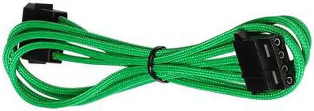 Main image of Green 4-Pin Single Cable Premium Braided Male to Female Extension