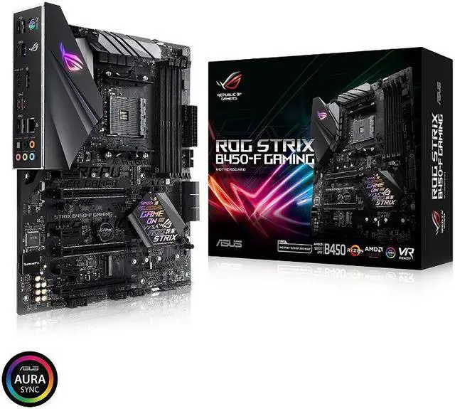 Main image of ASUS ROG STRIX B450-F GAMING AM4 AMD B450 SATA 6Gb/s USB 3.1 HDMI ATX AMD Motherboard