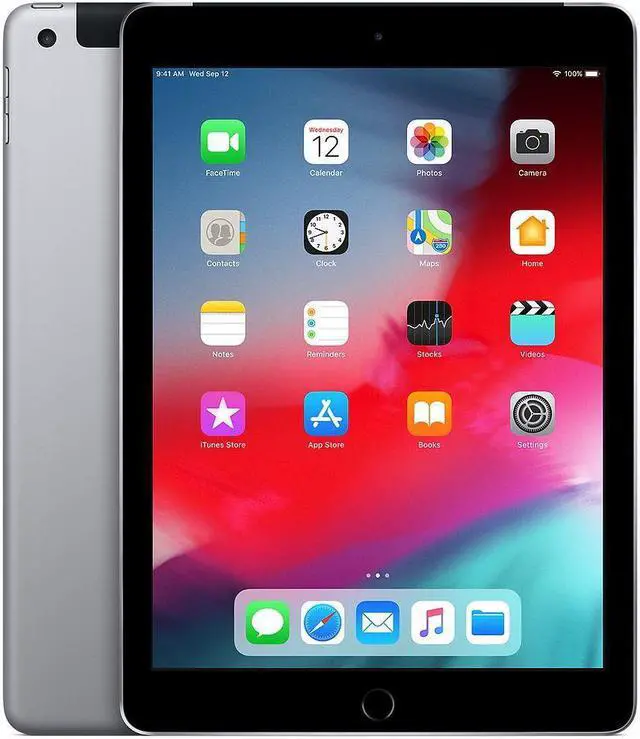 Alt view image 3 of 10 - Apple iPad 9.7" 6th Generation (Early 2018),32GB, Wi-Fi + 4G LTE - Space Gray