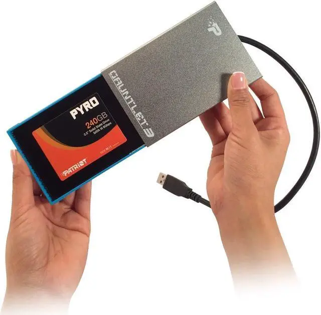 Alt view image 5 of 5 - Patriot PCGT325S Gauntlet 3 SATA III USB 3.0 Enclosure Drive
