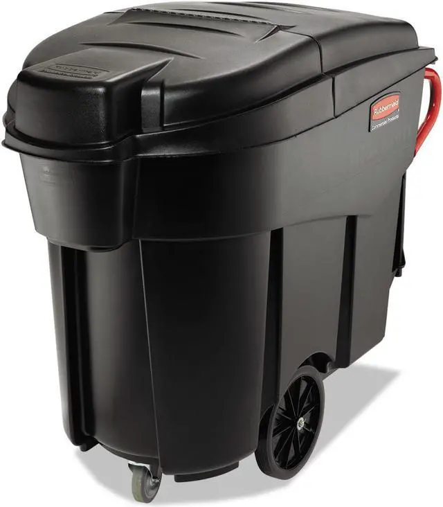 Alt view image 2 of 4 - Rubbermaid Commercial Products Janitor Cart Black  FG9W7300BLA