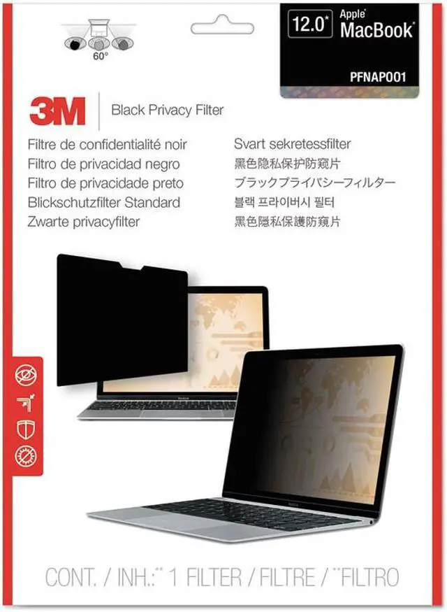 Alt view image 8 of 9 - 3M - OPTICAL SYSTEMS DIVISION PFNAP001 PRIVACY FILTER FOR 12IN APPLE