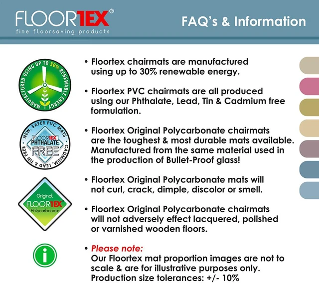 Alt view image 4 of 13 - Cleartex® Enhanced Polymer Rectangular Chair Mat for Carpets up to 3/8" - 48" x 51" FRECO114851EP