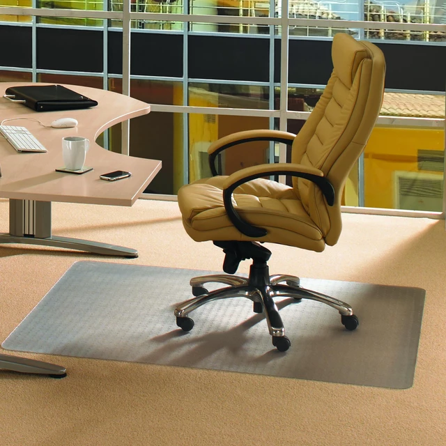 Alt view image 5 of 15 - Cleartex® Enhanced Polymer Rectangular Chair Mat for Carpets up to 3/8" - 48" x 79" FRECO114879EP