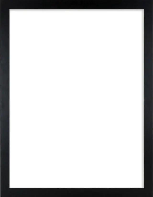 Main image of Lorell Wide Frame - 24" x 36" Frame Size - Rectangle - Wall Mountable - Horizontal, Vertical - 1 Each - Wood - Black