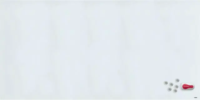 Alt view image 2 of 5 - Lorell® Magnetic Dry-Erase Board, Glass, 48" x 96", Unframed