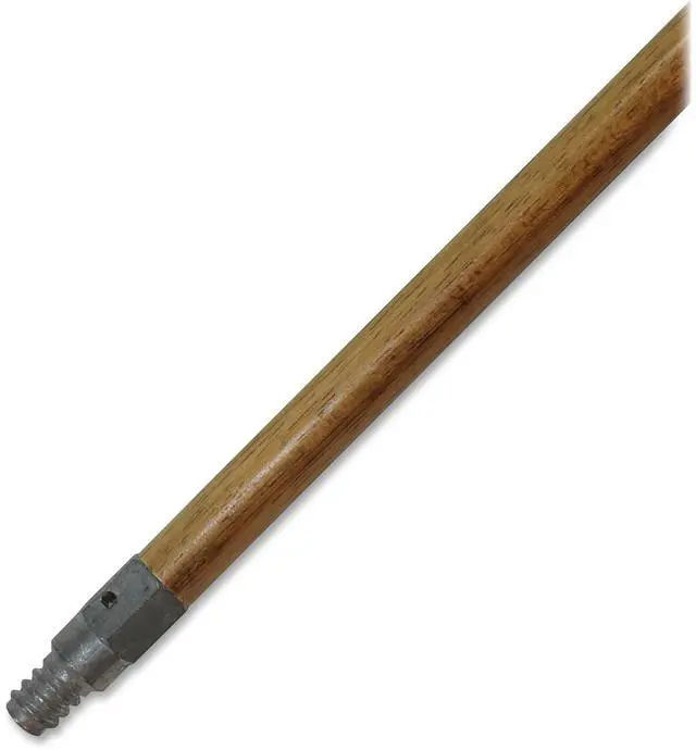Alt view image 2 of 3 - Genuine Joe Floor Brush Metal Tip Handle Natural 37061