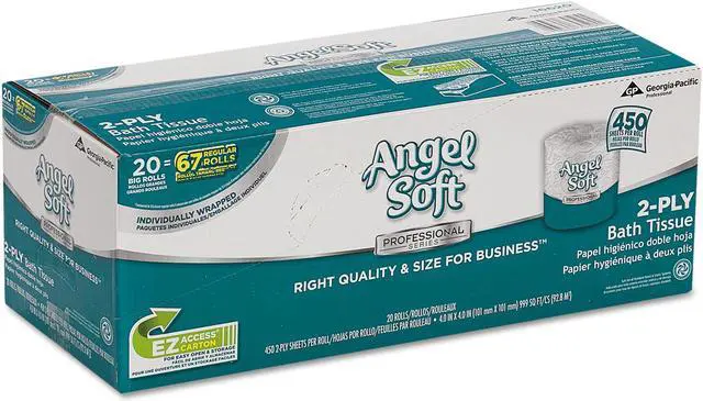 Alt view image 11 of 11 - Boardwalk Two-Ply Toilet Tissue White 4 1/2 x 3 3/4 Sheet 500 Sheets/Roll 96