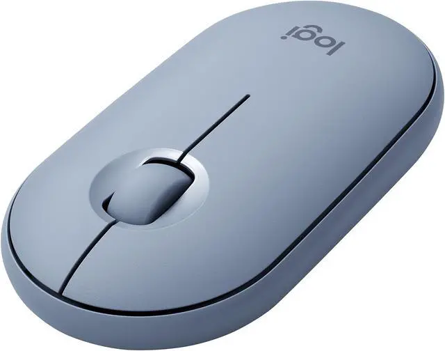 Alt view image 16 of 20 - Logitech PEBBLE M350 910-005773 Blue Grey 3 Buttons 1 x Wheel Dual (RF / Bluetooth Wireless) Optical Mouse