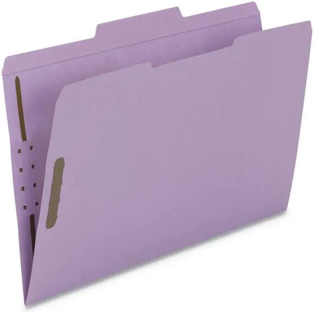 Alt view image 7 of 10 - Smead Colored Top-Tab Fastener File Folders - Legal - 8 1/2" x 14" Sheet Size - 2 Fastener(s) - 1/3 Tab Cut - Top Tab Lo