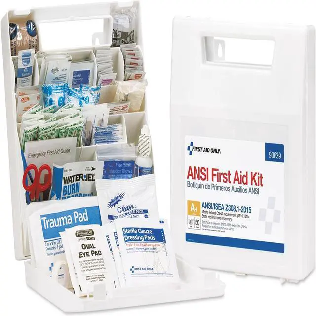 Alt view image 6 of 15 - ANSI Class A+ First Aid Kit for 50 People, 183 Pieces FAO90639